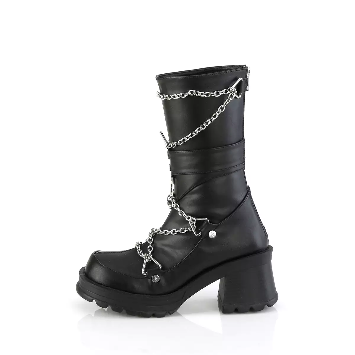 2 Inch Heel BRATTY-120 Black Pu