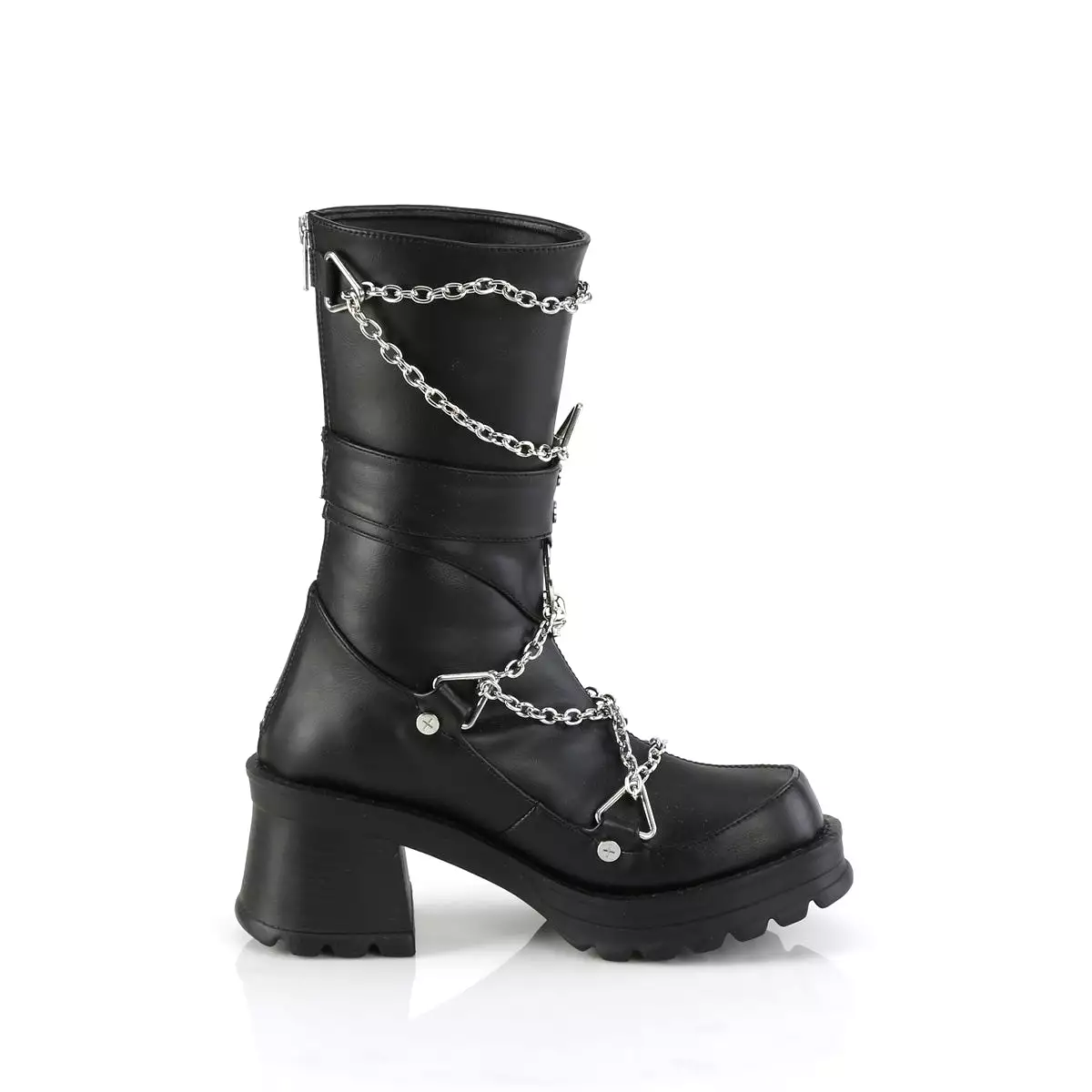 2 Inch Heel BRATTY-120 Black Pu