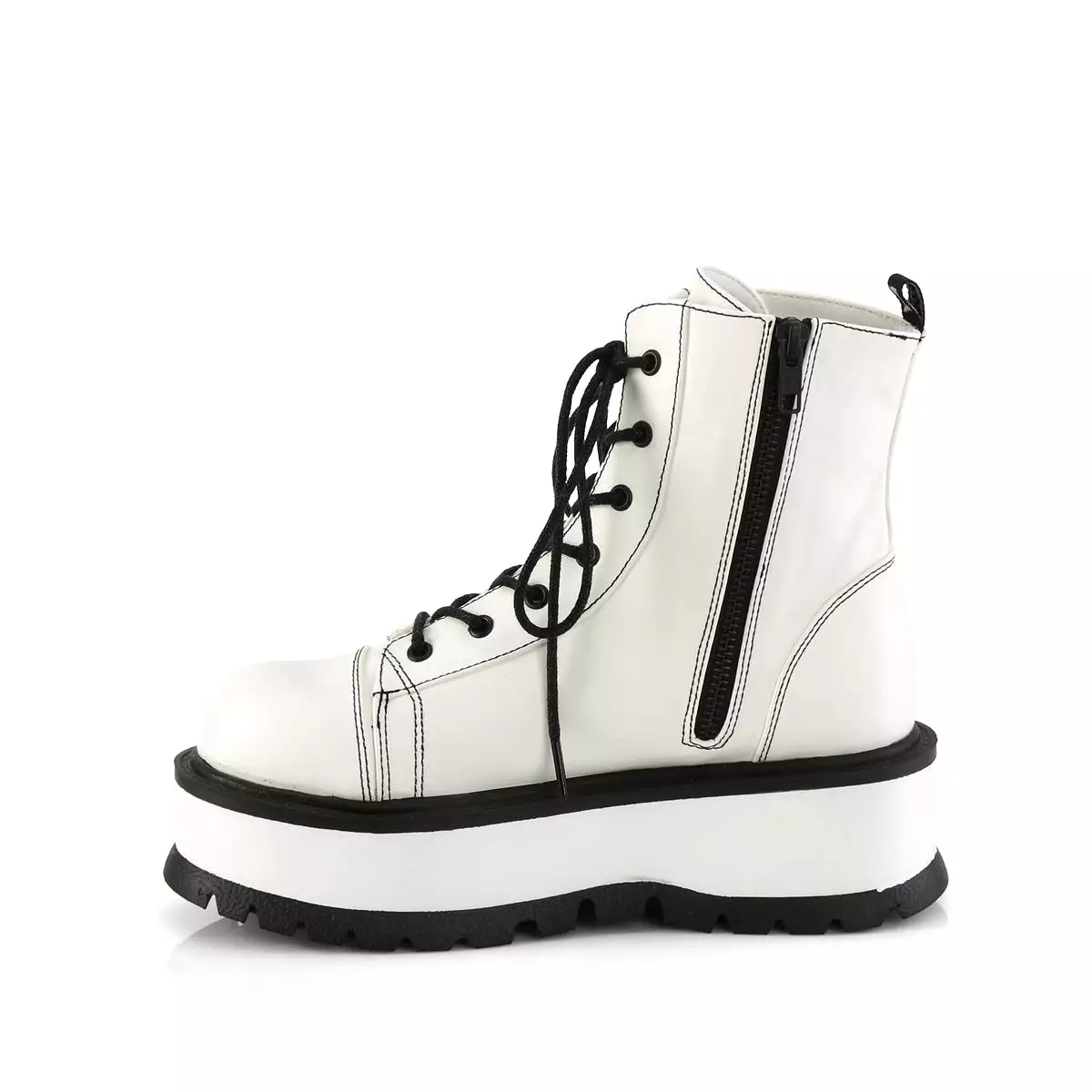 2 Inch Platform SLACKER-55 White Pu