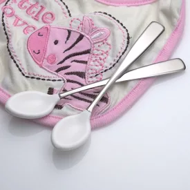 4-pieces Coated Soft-Bite Baby Feeder Spoon