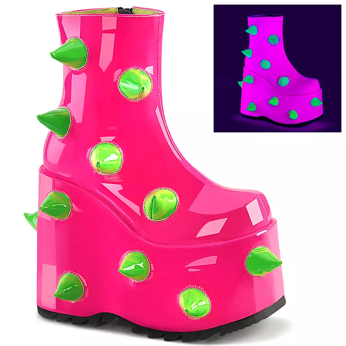 7 Inch Platform SLAY-77 Neon Pink