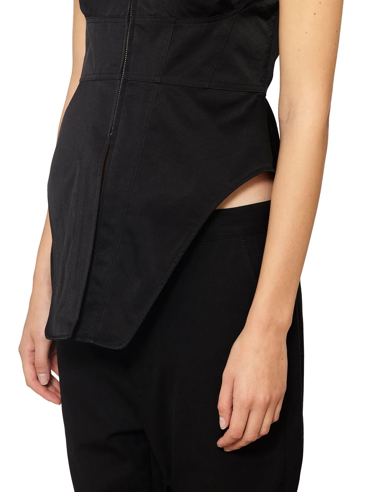 Ambush Zipped Corset Top