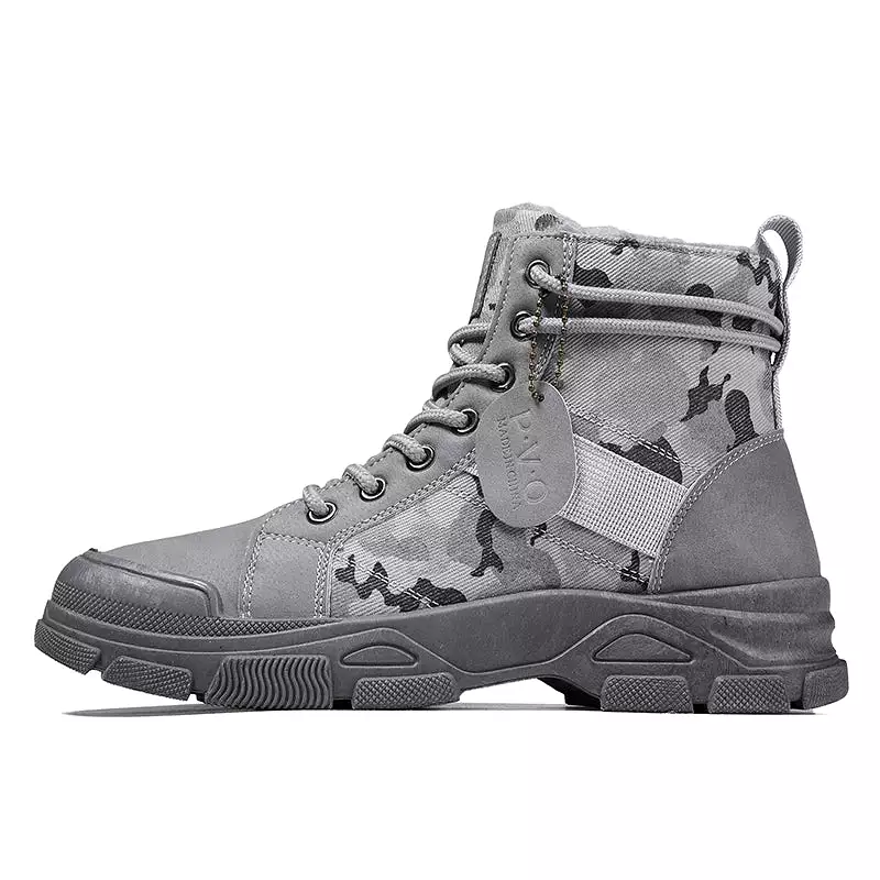 Ashore Shop Snow Boots For Men Winter Shoes Warm  High Top Military Boots