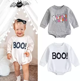 Baby Girls Boys Letters Flower Cartoon Halloween Rompers Wholesale 23090632