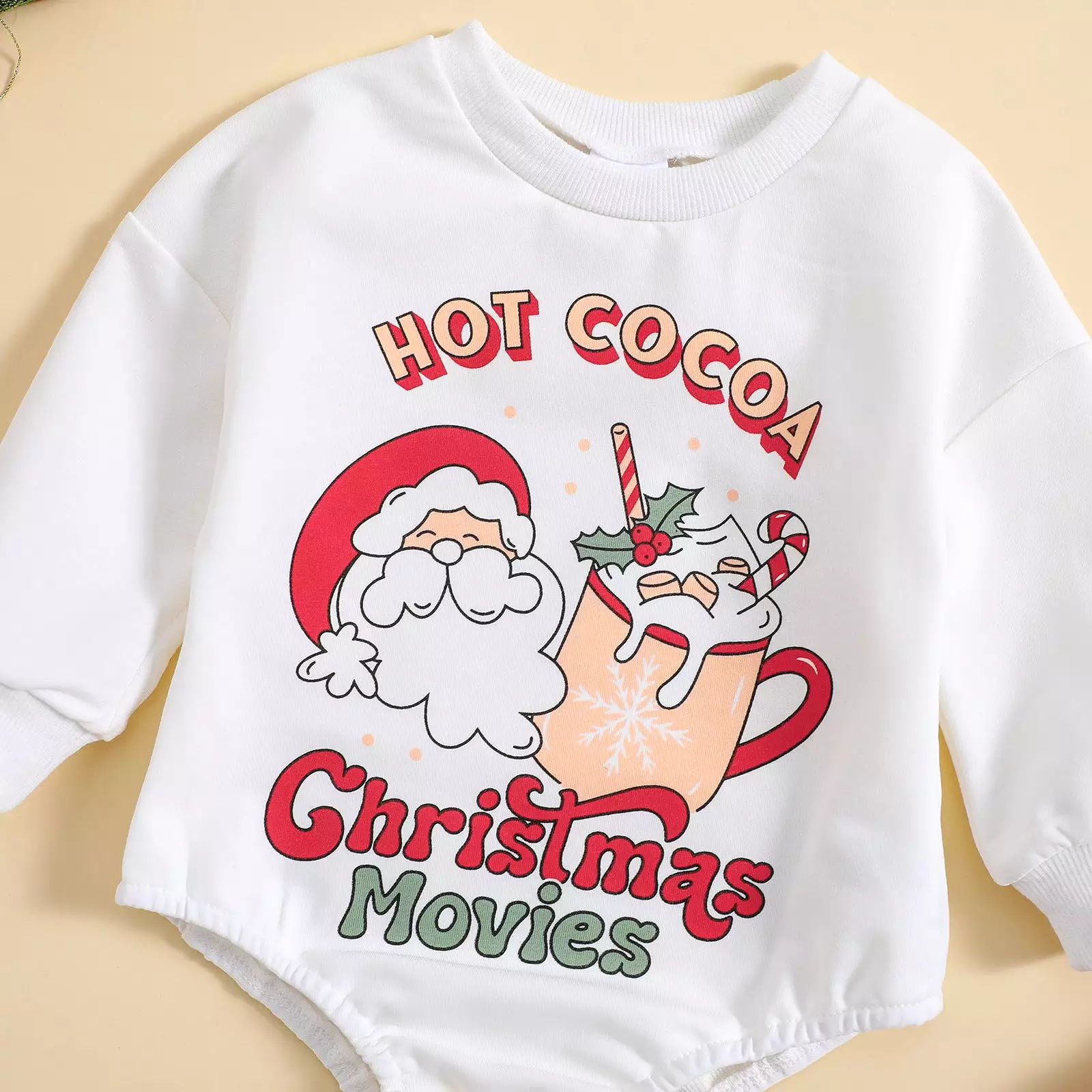 Baby Girls Letters Cartoon Print Christmas Rompers Wholesale 23111504