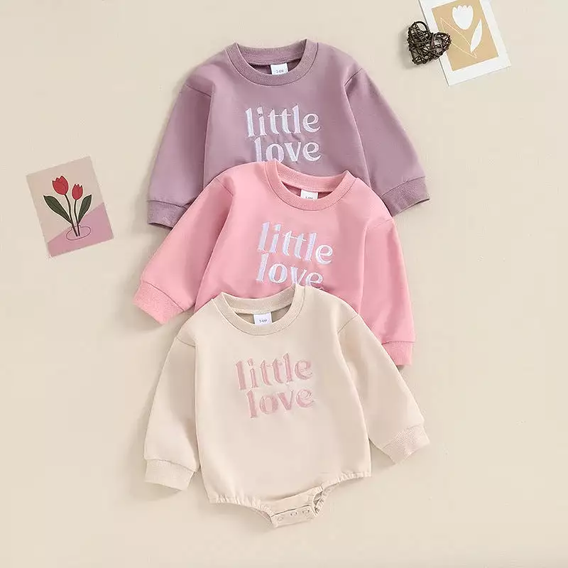 Baby Girls Letters Rompers Wholesale 231130323