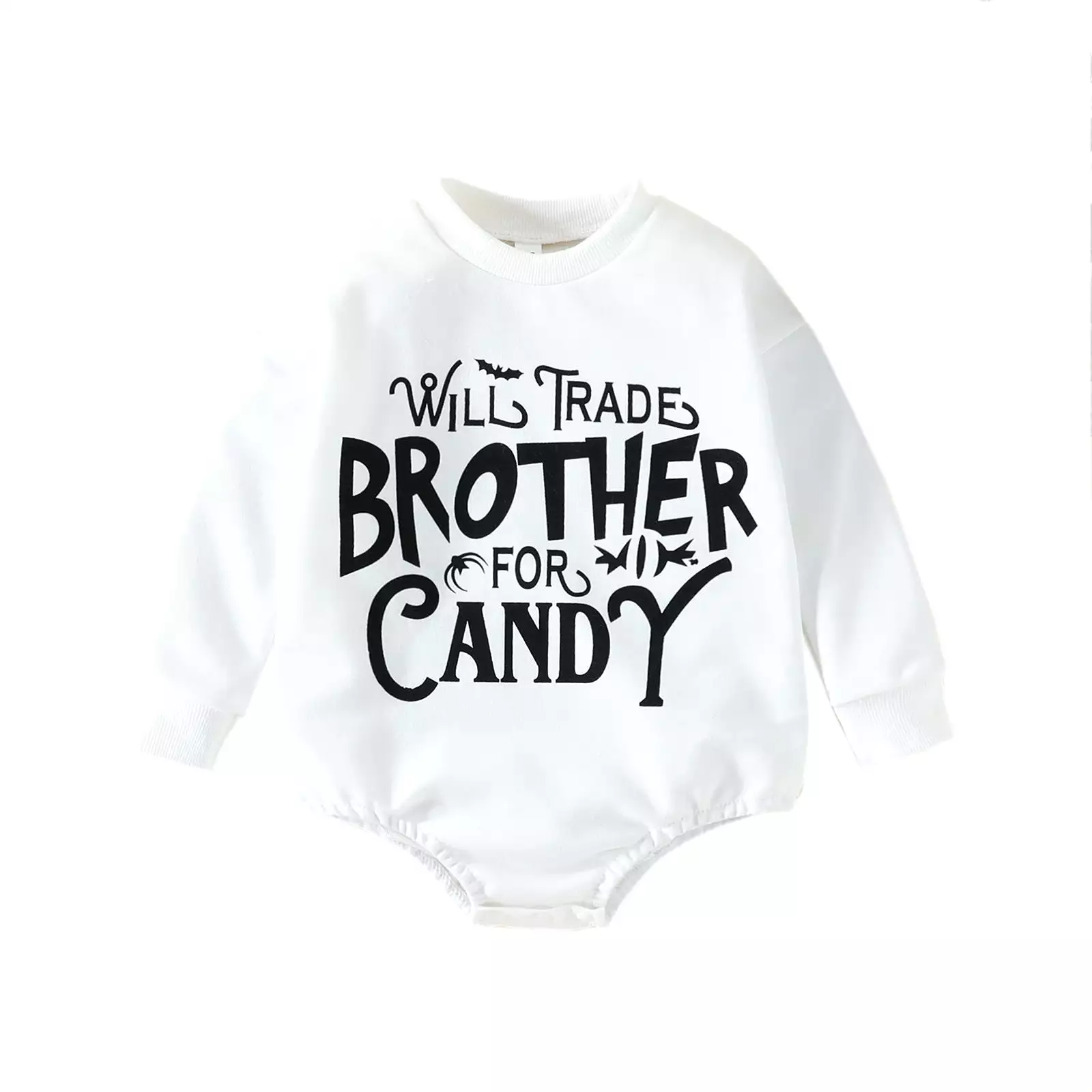 Baby Kid Girls Boys Letters Print Halloween Rompers Wholesale 23090615