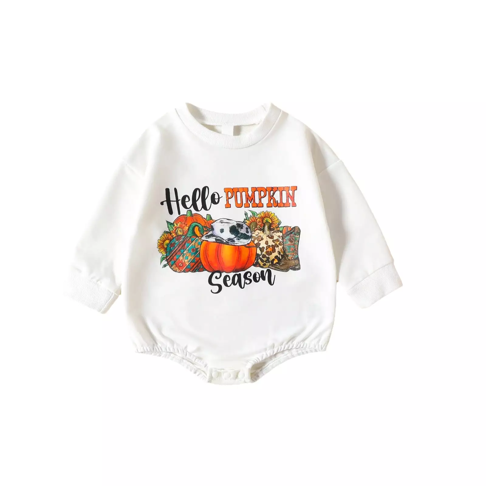 Baby Kid Girls Boys Letters Print Halloween Rompers Wholesale 23090648