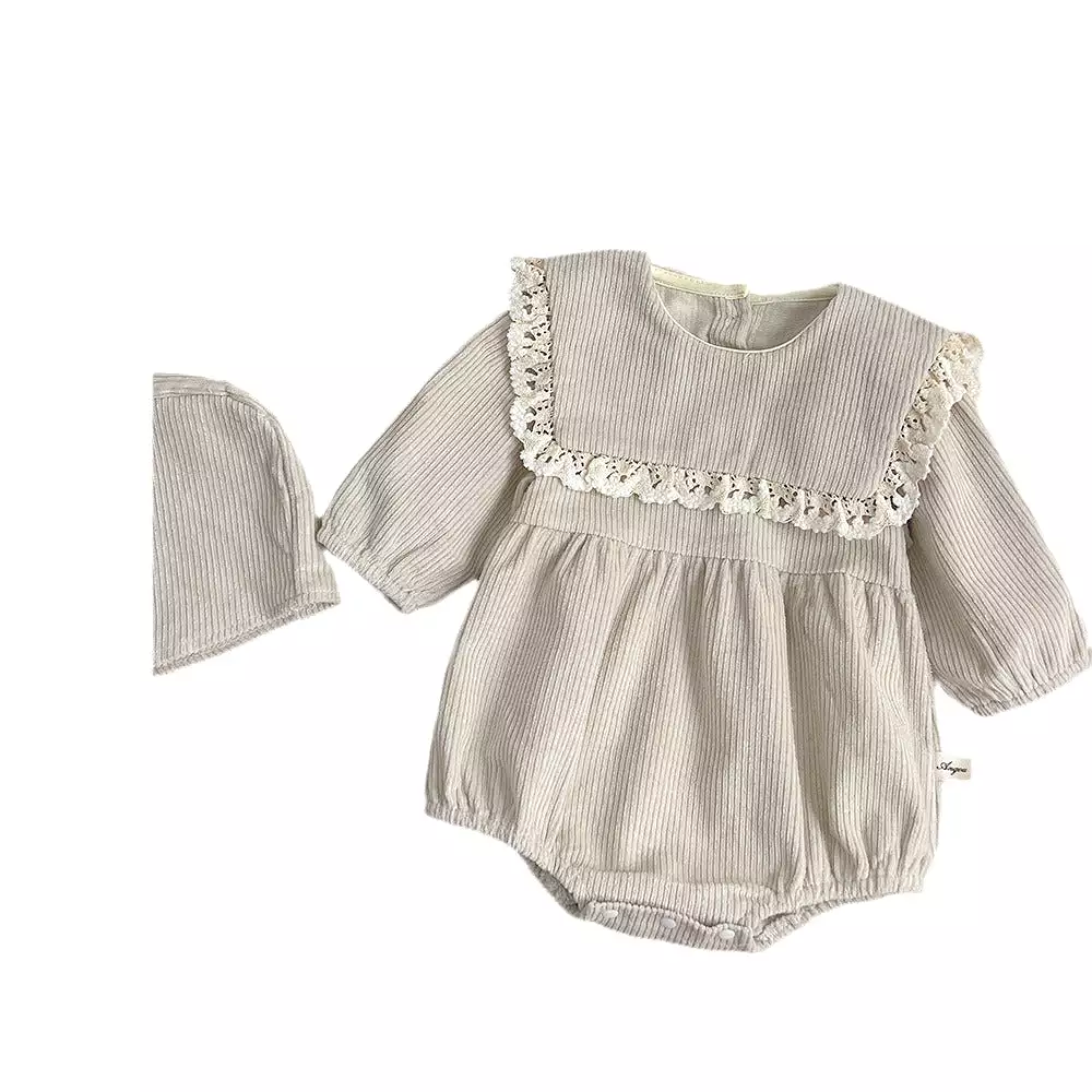 Baby Kid Girls Solid Color Rompers Wholesale 240111156