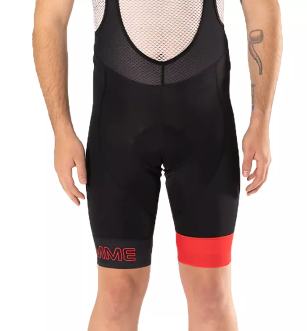 Biemme Legend Eco Cycling Bib Shorts - Blk/Red - Mens Large - Made in Italy