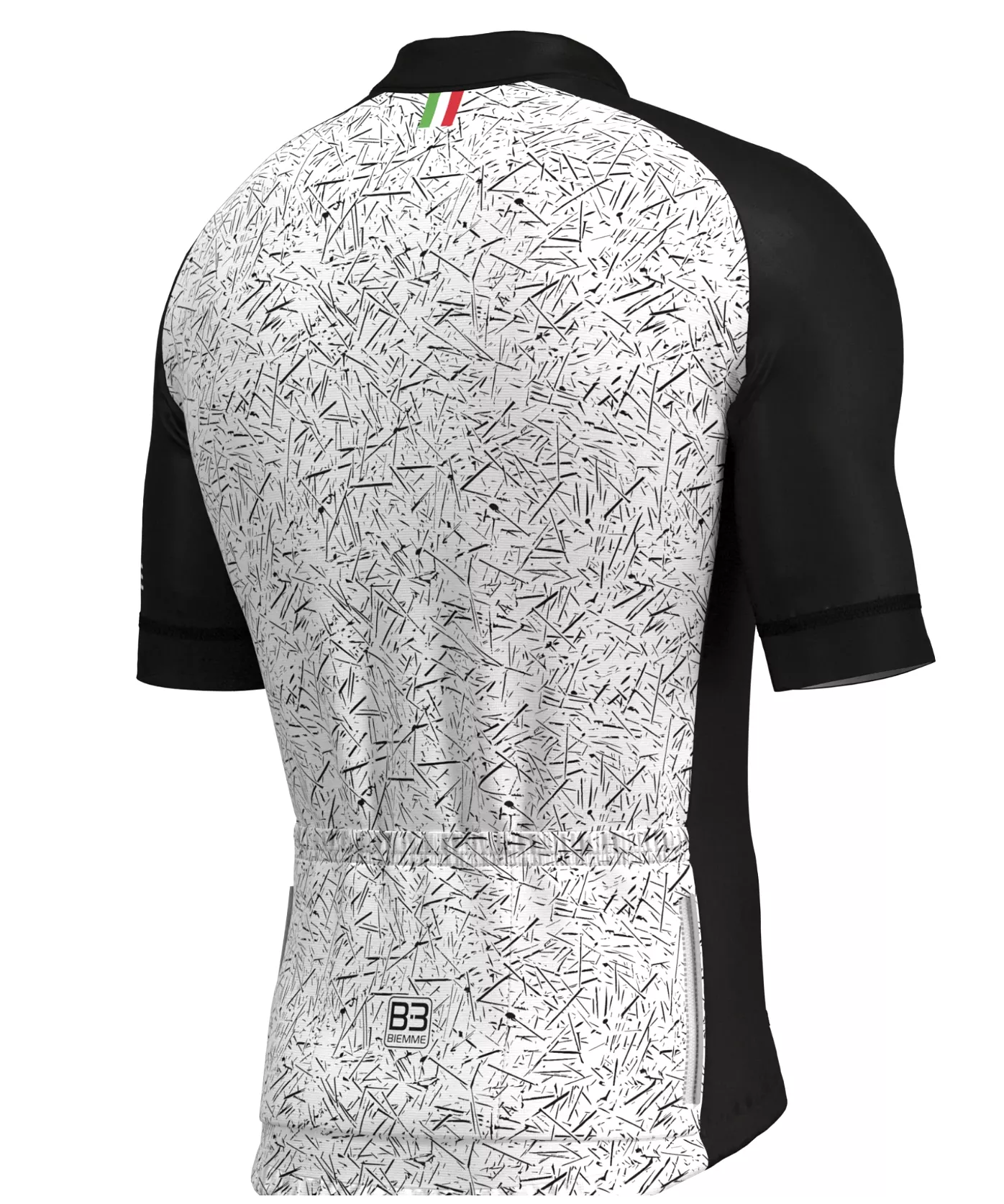 Biemme Sirio SS Cycling Jersey - Mens- Black/White - Size Large - Made in Italy