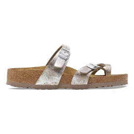 Birkenstock Women's Mayari - Washed Taupe/Silver Birkibuc