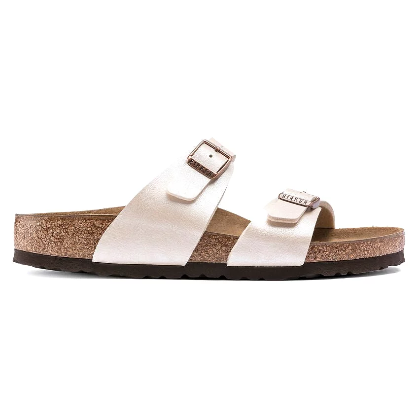 Birkenstock Women's Sydney - Graceful Pearl White Birko-Flor