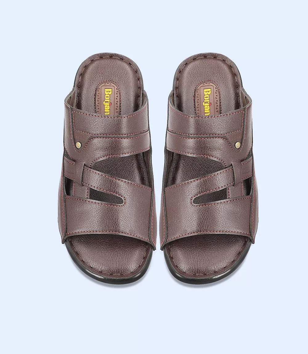 BM4528-CHOCO-Men Slipper