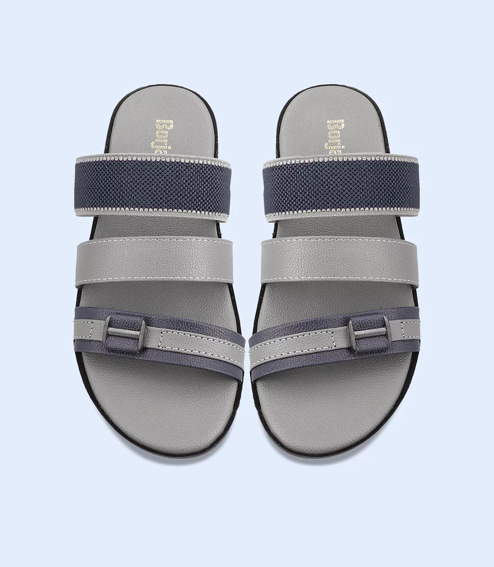 BM4600-GREY-Men Slipper