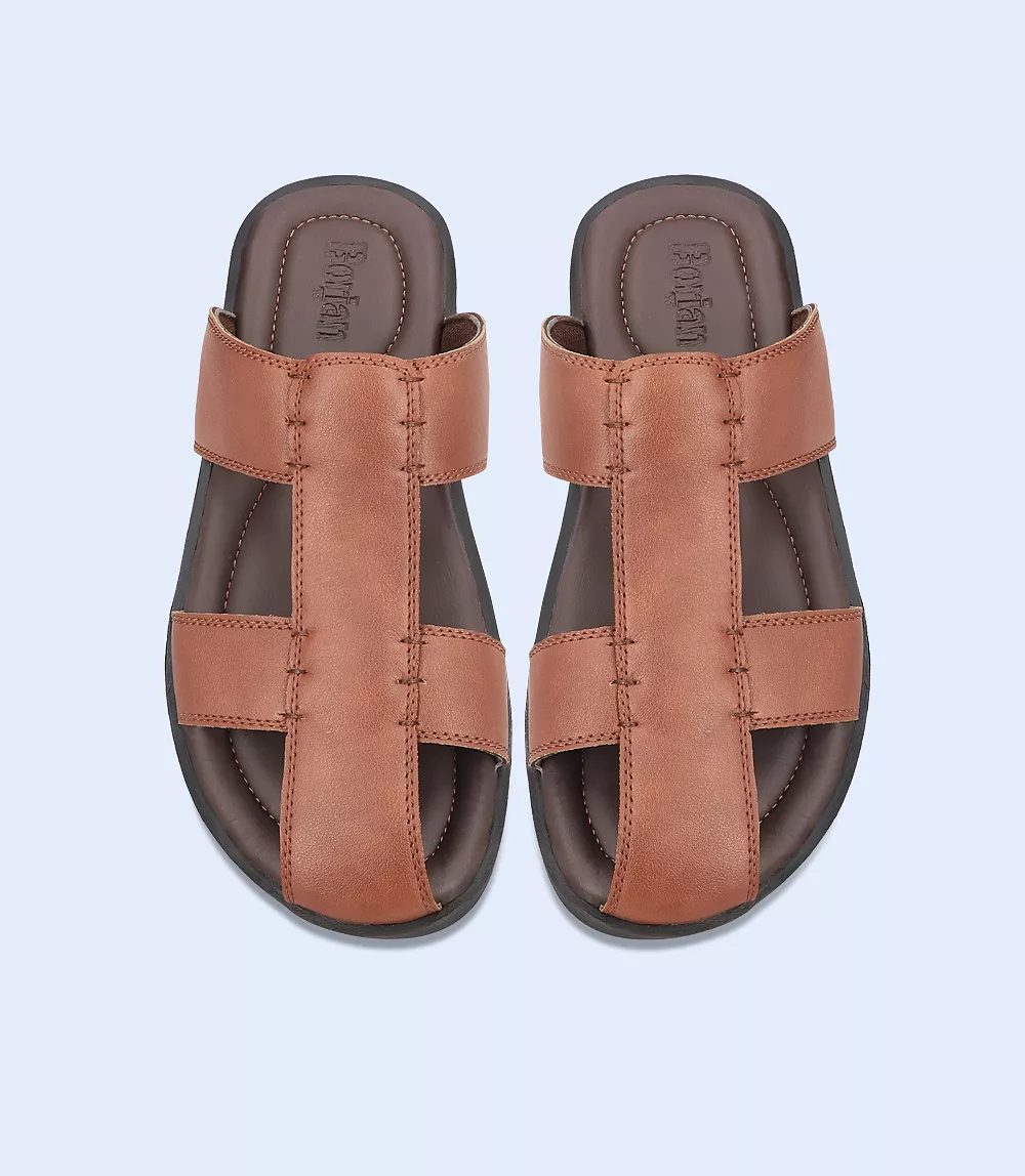 BM4983-TAN-Men Slipper