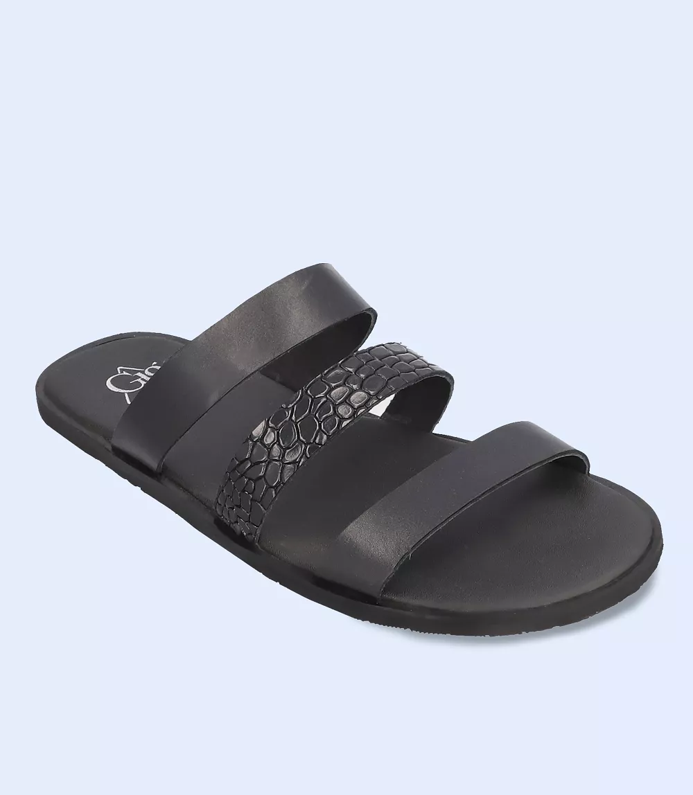 BM4985-BLACK-Men Slipper