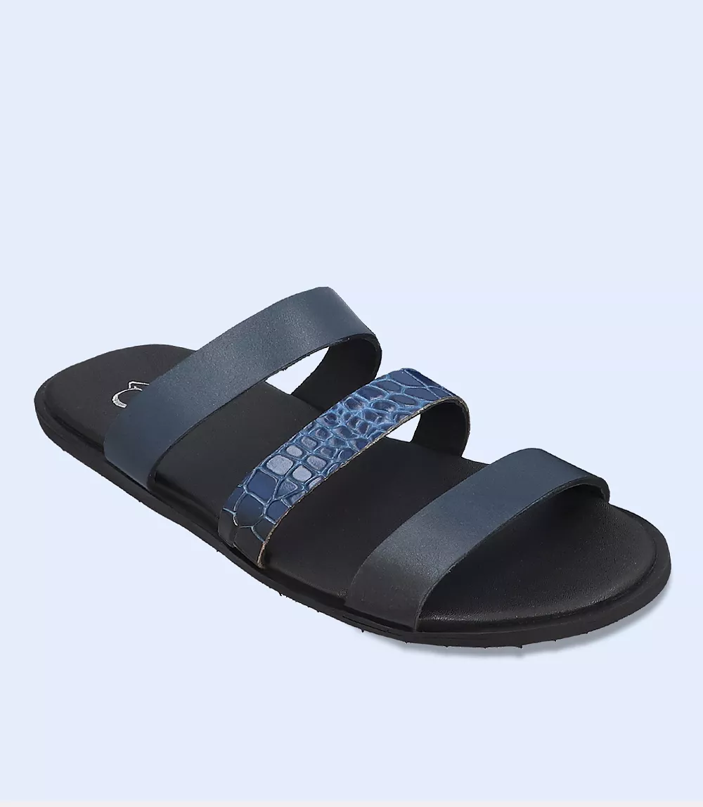 BM4985-NAVY-Men Slipper