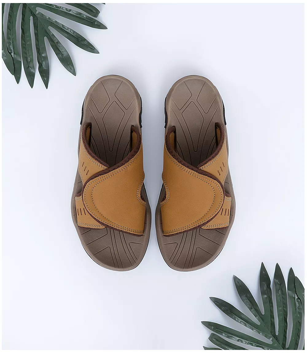 BM5129-BROWN-Men Slipper