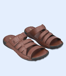 BM5493-BROWN-Men Casual Slipper