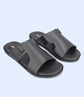 BM5619-BLACK-Men Casual Slipper