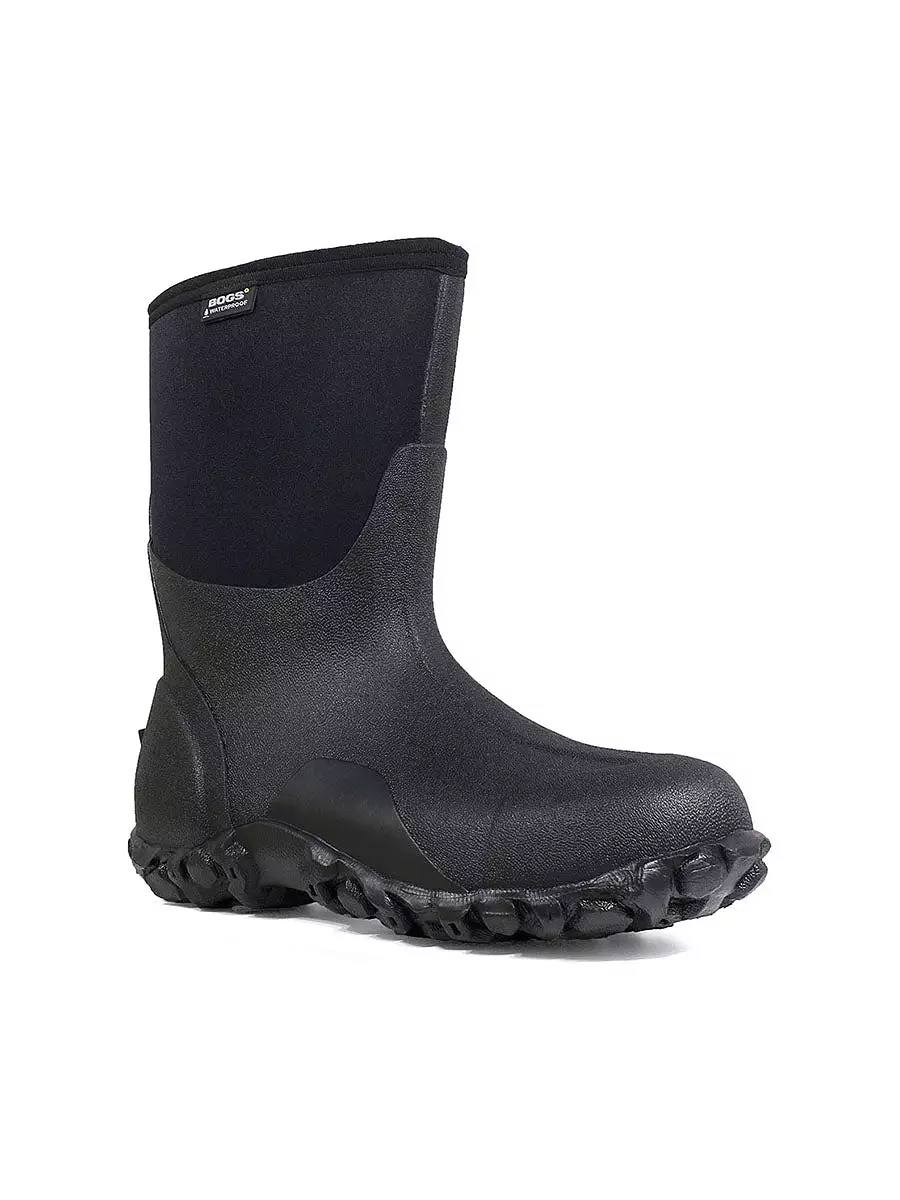 Bogs - Men's Classic Mid Black Winter Boots