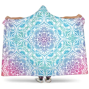 Bohemian Rainbow (White) - Hooded Blankets