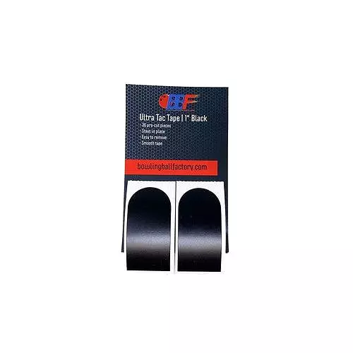 Bowlingballfactory.com Ultra Tac Bowling Thumb Tape 36 Pre-Cut Pieces 1 Black