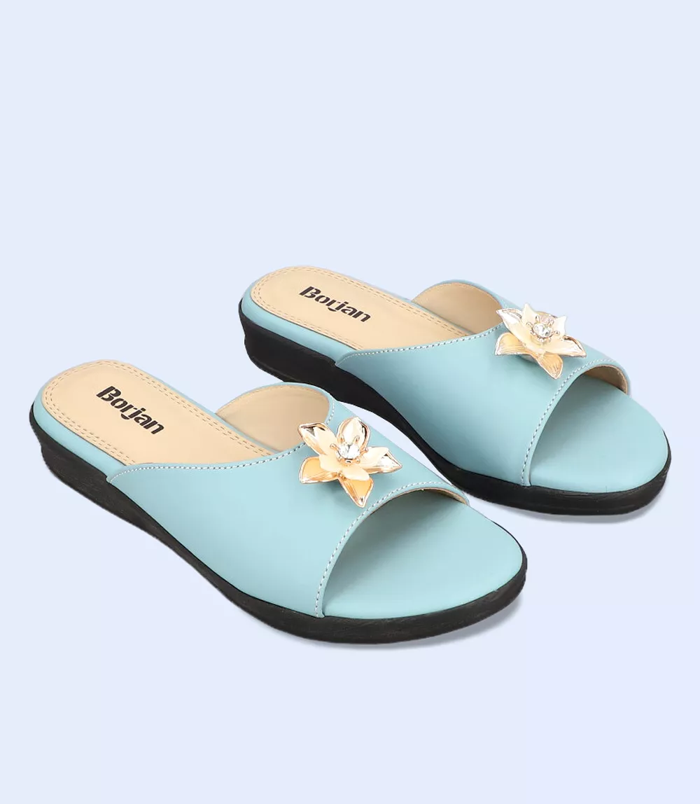 BW9198-ICE BLUE-Women Casual Slipper