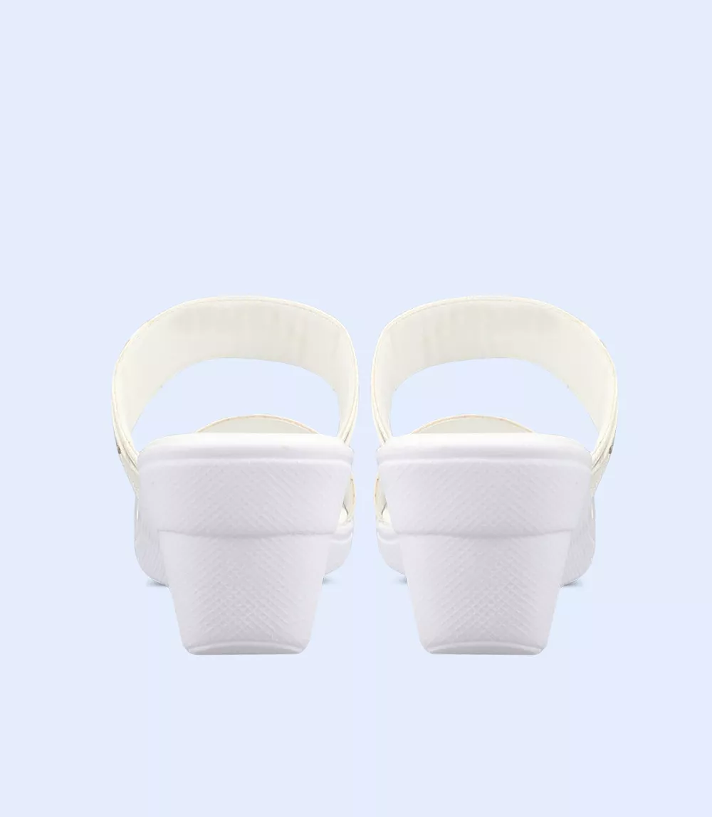 BW9262-OFF WHITE-Women Comfort Slipper