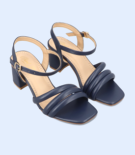 BW9384-NAVY-Women Slipper Heel