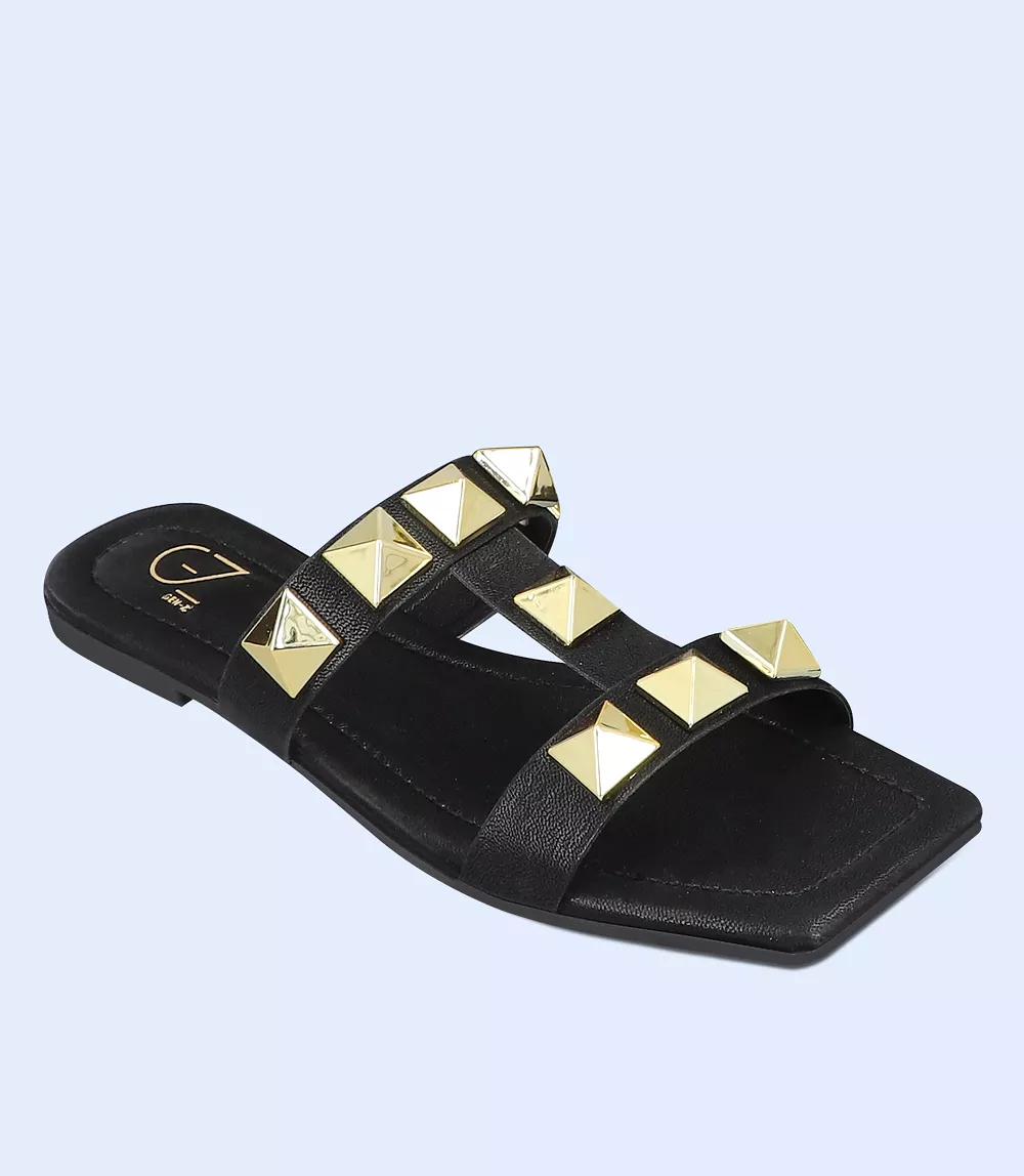 BW9475-BLACK-Women Casual Slipper