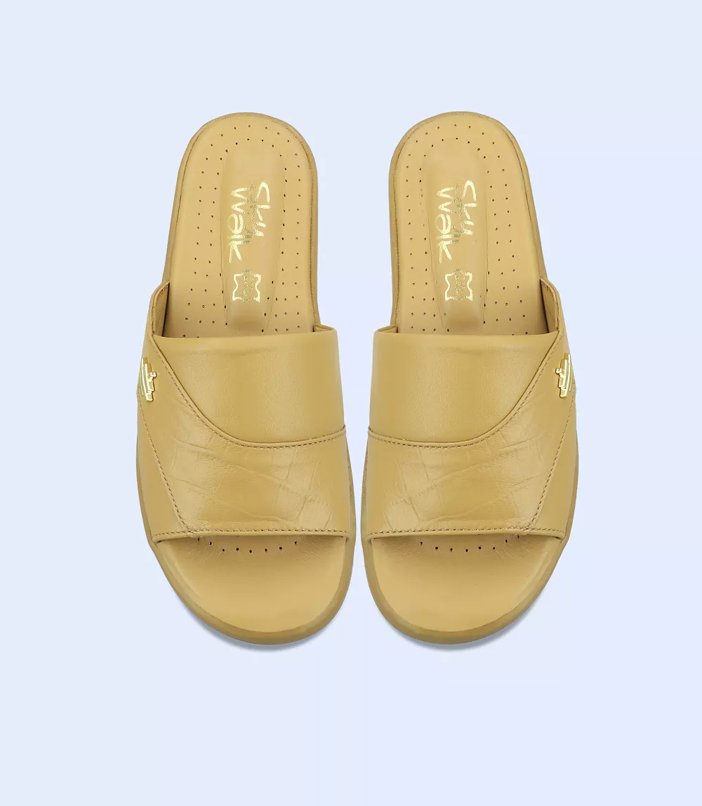 BW9513-MUSTARD-Women Comfort Slipper