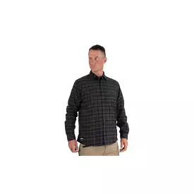 Caterpillar Stretch Flannel Shirt Black Anthracite