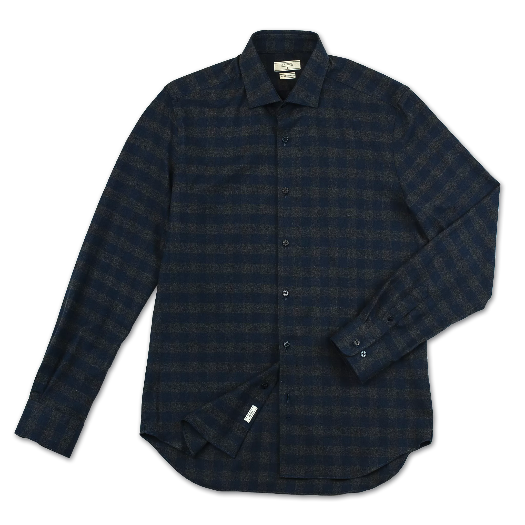 Clamenc Soft Polar Flannel Shirt (check dark grey)