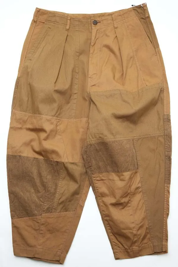 Comme Des Garons Homme Patchwork Pants - Brown Mix