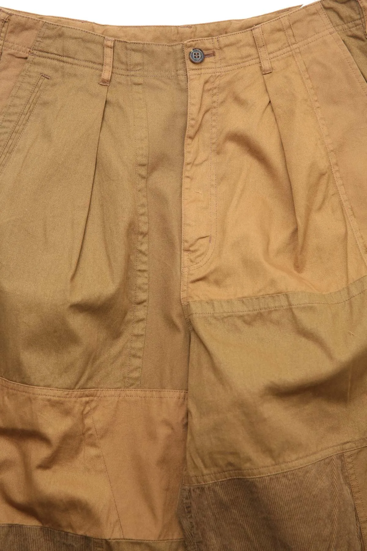 Comme Des Garons Homme Patchwork Pants - Brown Mix