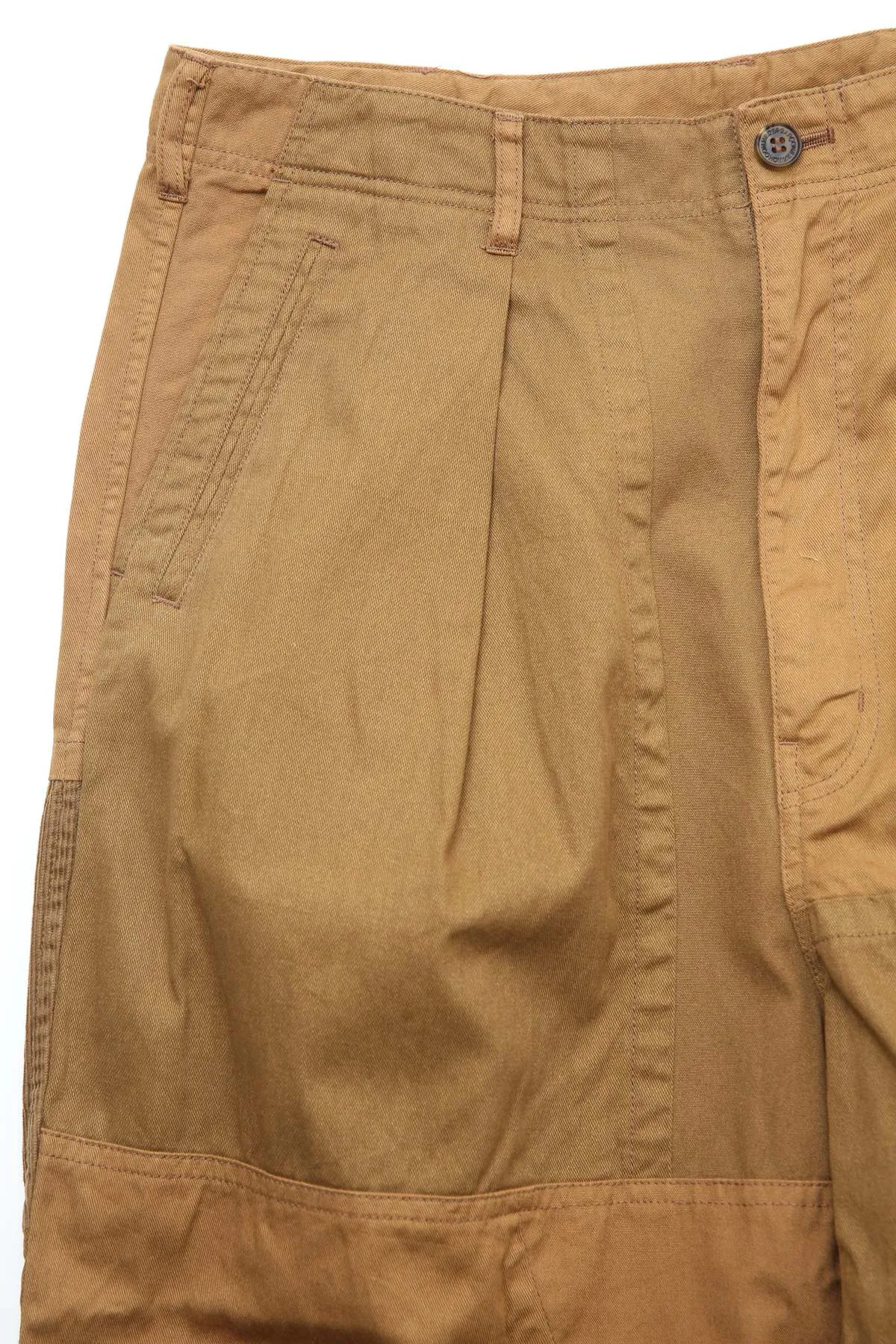 Comme Des Garons Homme Patchwork Pants - Brown Mix