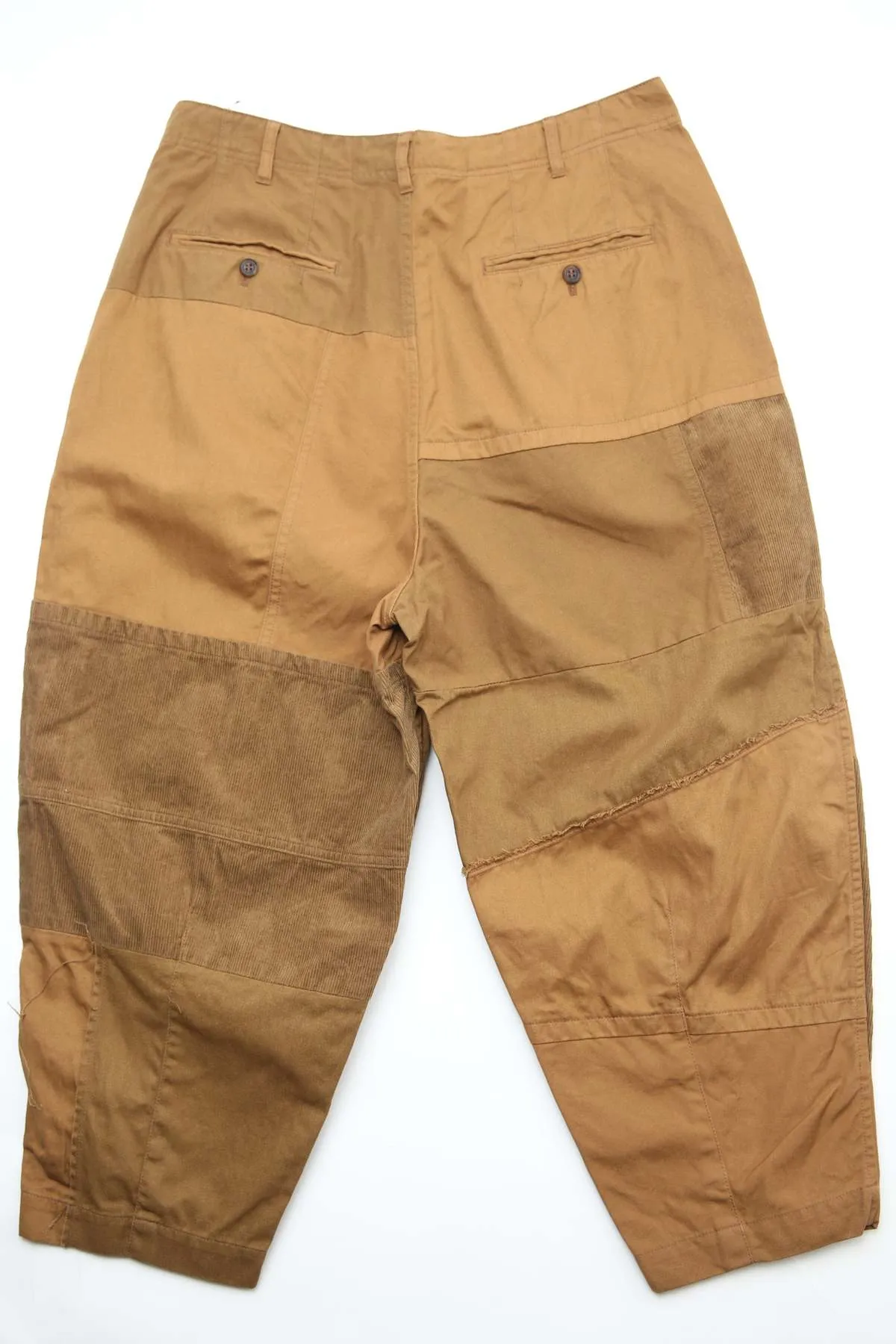 Comme Des Garons Homme Patchwork Pants - Brown Mix