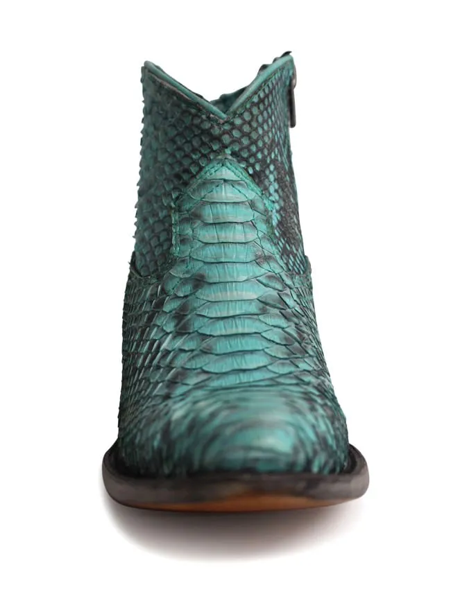 Corral Womens Turquoise  Python Booties