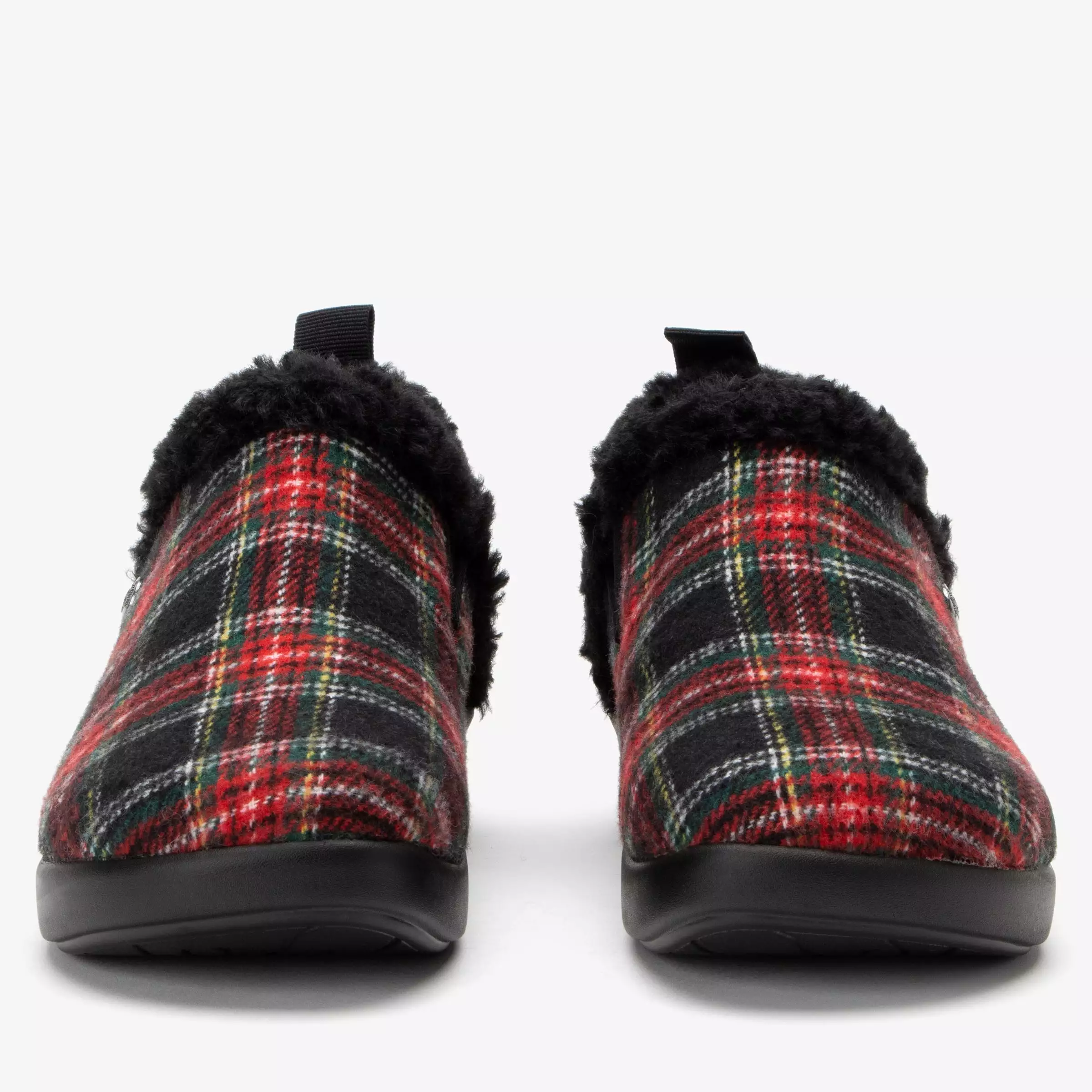 Cozee Plaidly Black Slipper