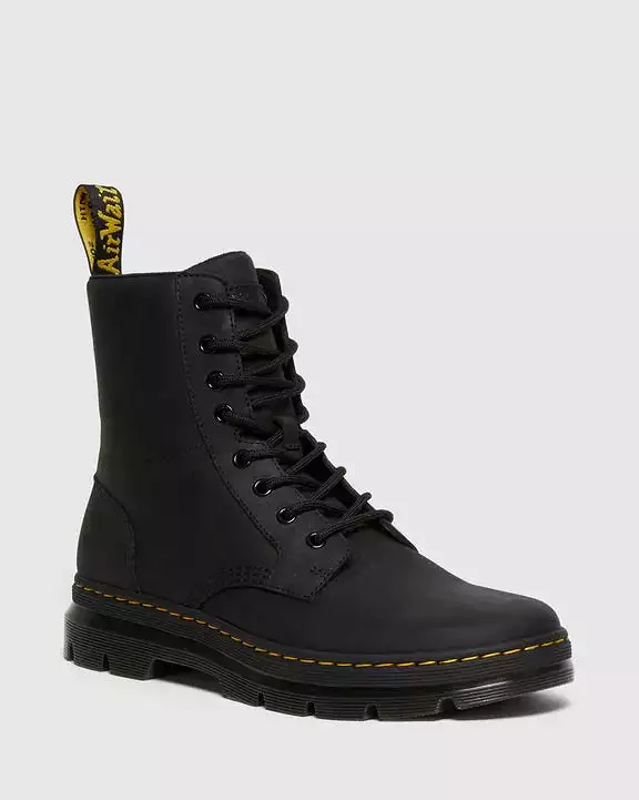 Dr Martens - Men's Combs Leather Black Wyoming 26007001