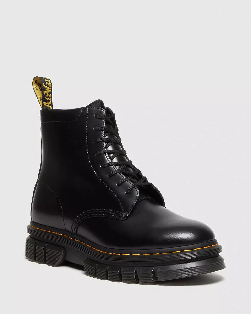 Dr Martens - Rikard Black Polished Smooth Leather Boots 27833001