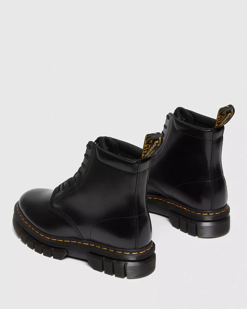 Dr Martens - Rikard Black Polished Smooth Leather Boots 27833001