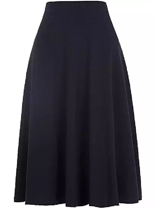 Elegant Women's Swing Work Skirts in Various Colors for Office / Career S M L