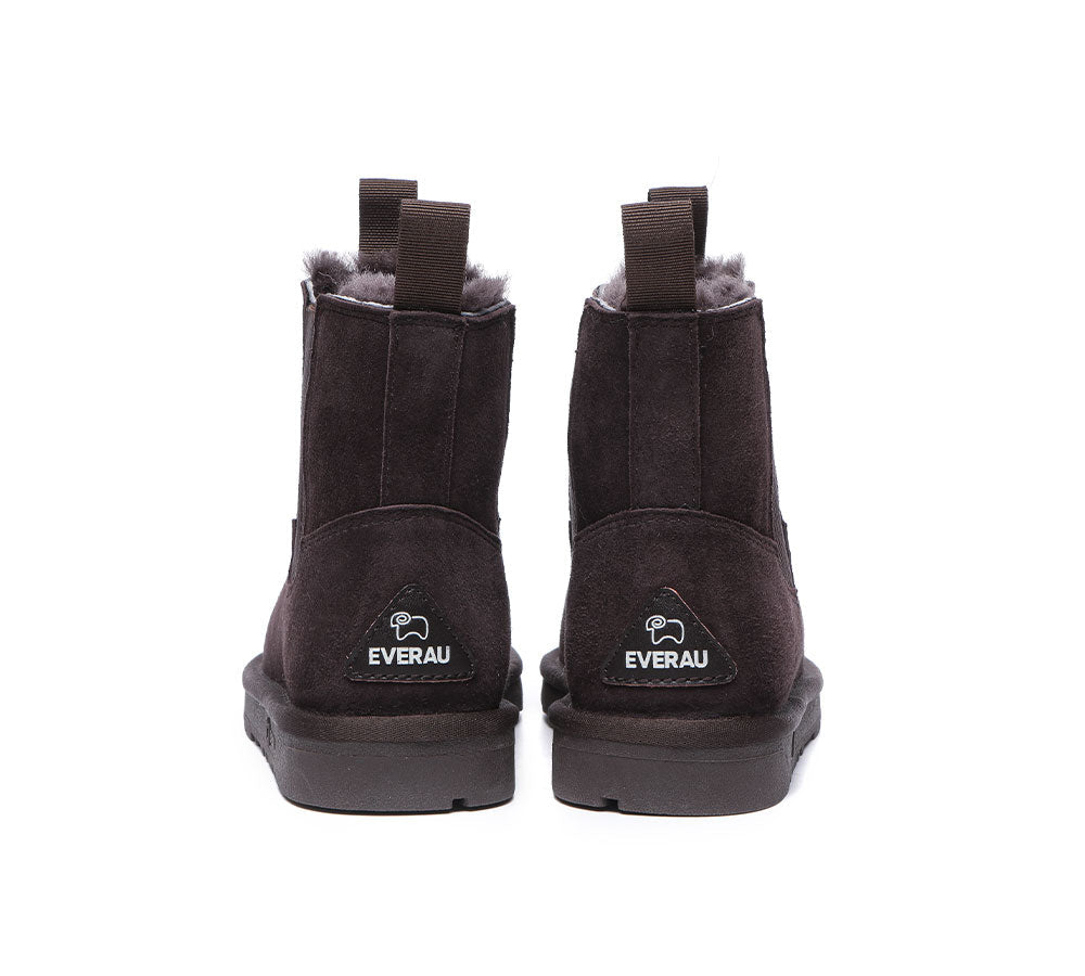 EVERAU Women Sheepskin Mini Boots Guildford