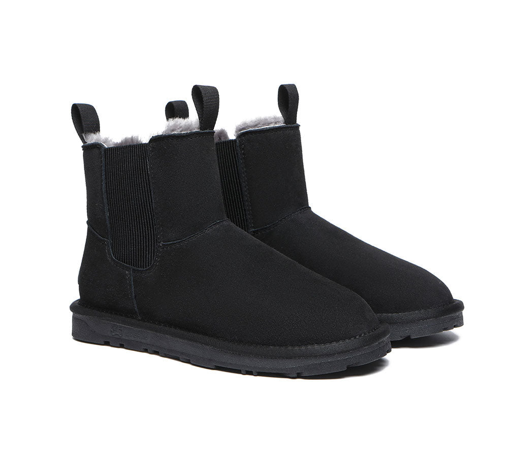 EVERAU Women Sheepskin Mini Boots Guildford