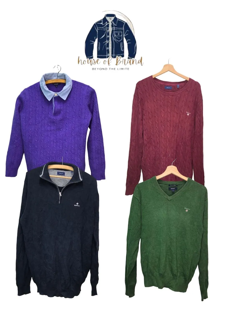 Gant half and full zipper sweaters