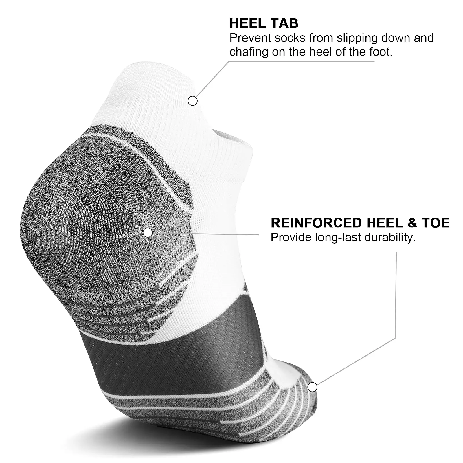 GECKOMAN x PAPLUS Women Ankle Athletic Socks 2-Pairs