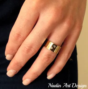 Gold Filled Paw Band Ring